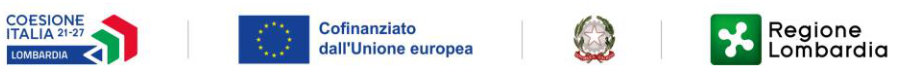 Coesione Italia 21-27 -  Cofinanziato dall'Unione Europea - Regione Lombardia